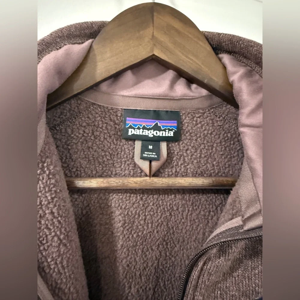 Patagonia Better Sweater Women’s Medium 1/4 Zip Fleece Pullover Brown - Picture 4 of 9